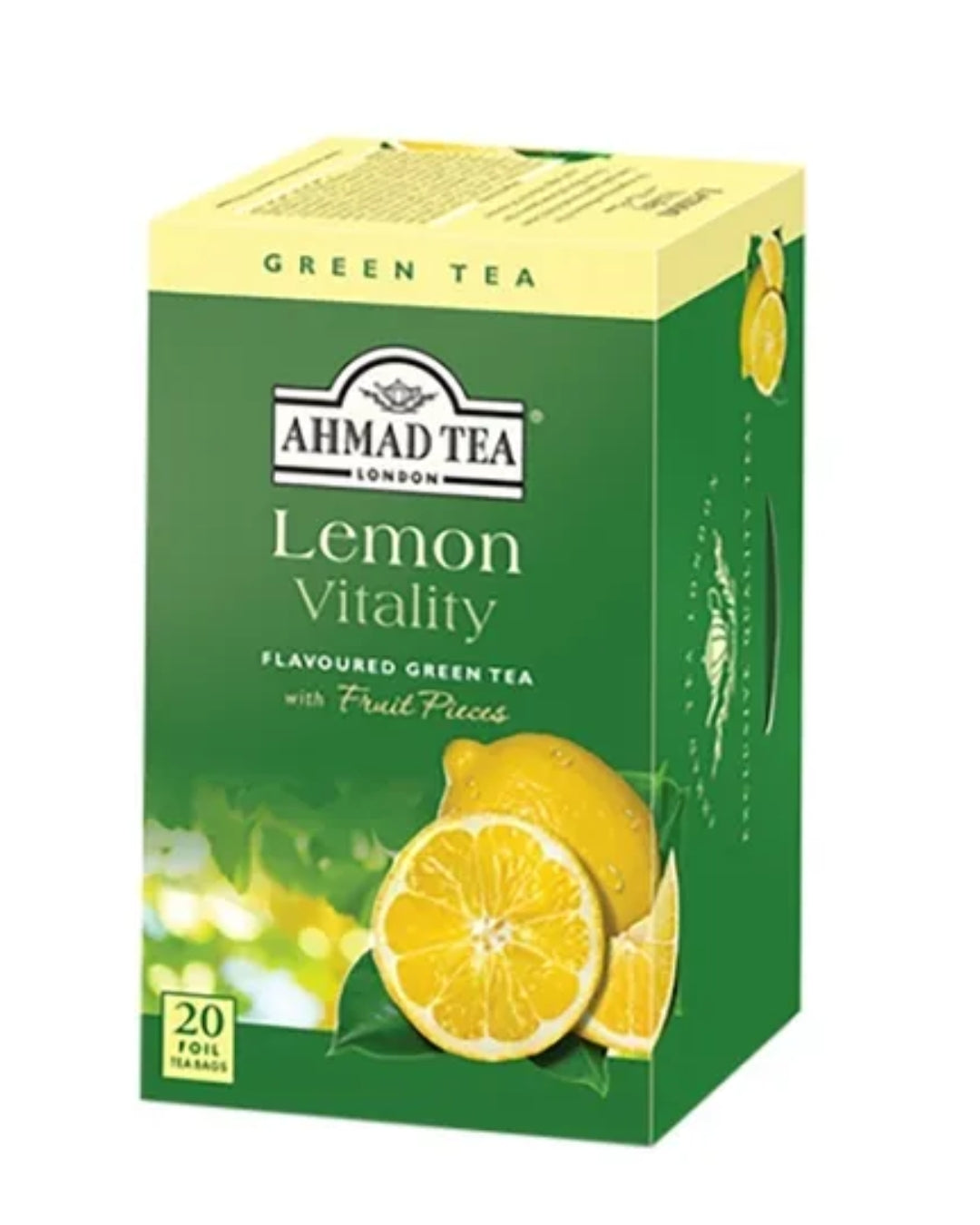 Green Tea Ahmad Tea Lemon Vitality- Té Verde Limón