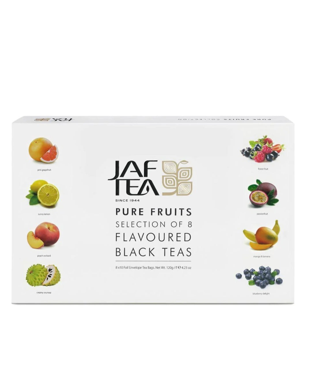 Jaf Tea Caja de Regalo Mix de Frutas 80 bolsitas 8 variedades