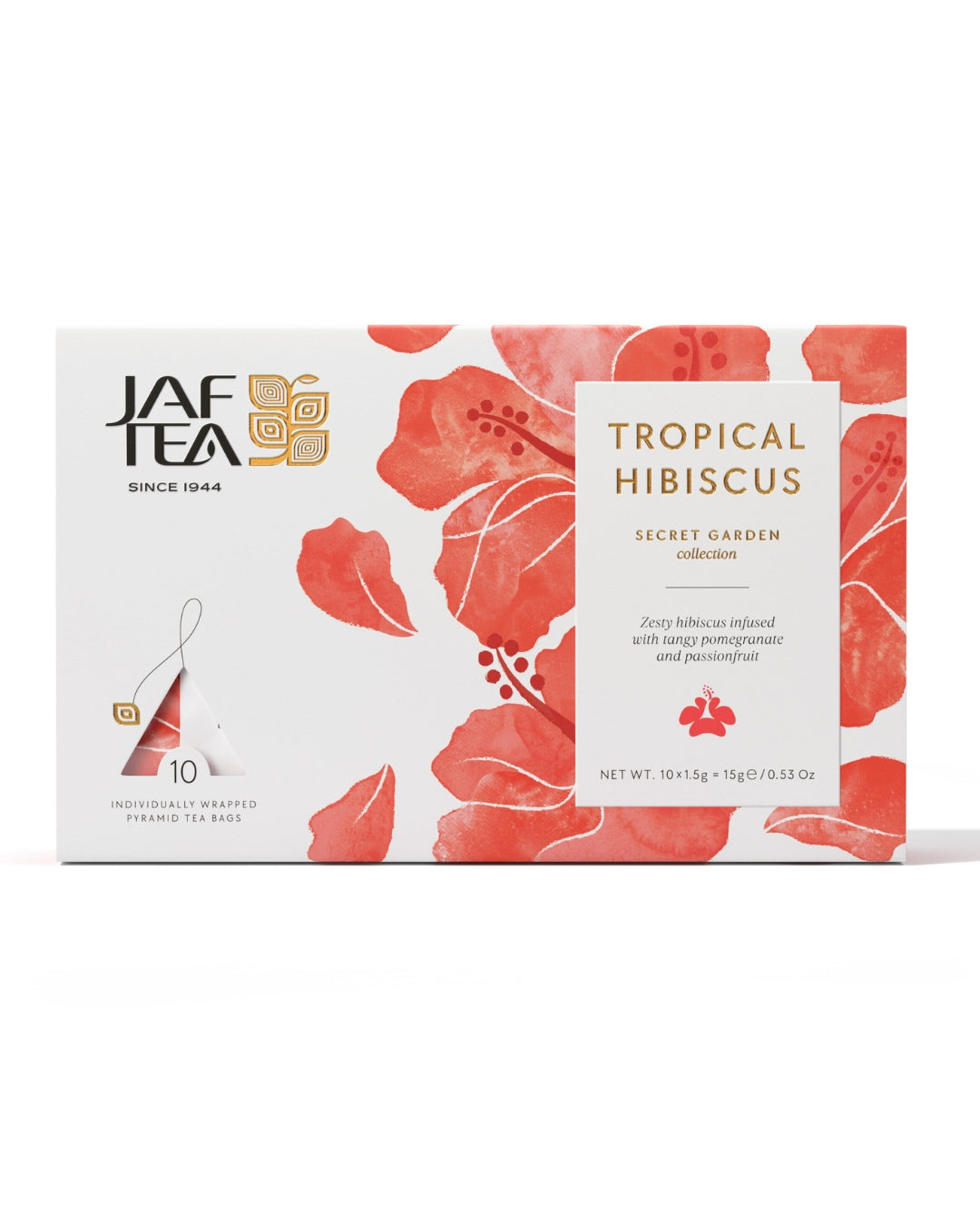 Jaf Tea Secret Garden - Hibisco Tropical 10 pirámides